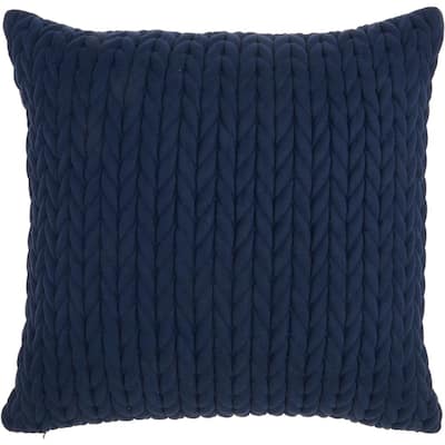 Vibhsa Large Decorative Throw Pillow 22 in x 22 in for Couch (White)  DFI-031208 - The Home Depot