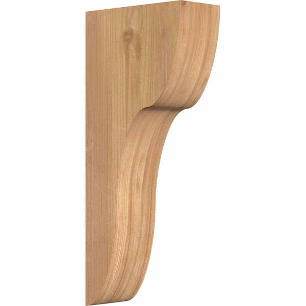 Ekena Millwork 5-1/2 in. x 12 in. x 28 in. Western Red Cedar Carmel Smooth Corbel