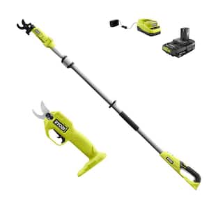 ONE+ 18V Cordless Pruner and Cordless Pole Lopper with 2.0 Ah Battery and Charger