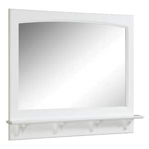 Concord 36 in. W x 31 in. H Framed Rectangular Bathroom Vanity Mirror in White
