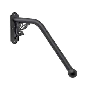 2 ft. Metal Tree Shaped Fully Welded Handrail Iron Handrail for Outdoor Steps Garage Railing Safety Grab Bar