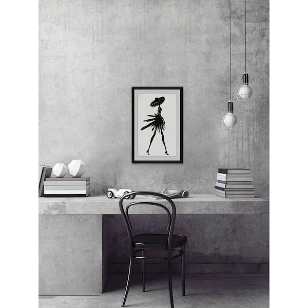 Unbranded 24 in. H x 16 in. W Little Black Dress II" by Marmont Hill Framed Wall Art