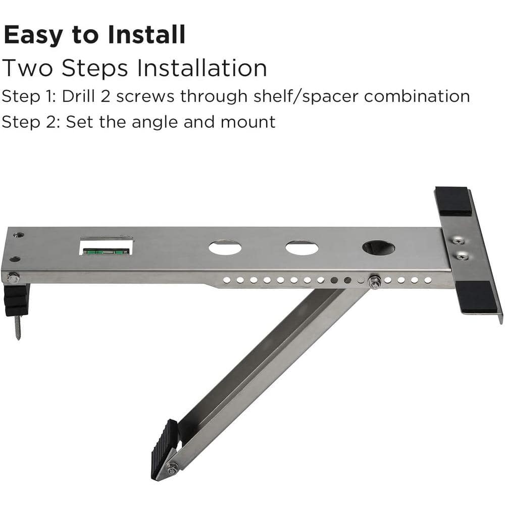 Heavy Duty Universal Window AC Support Bracket, Up to 200 lbs