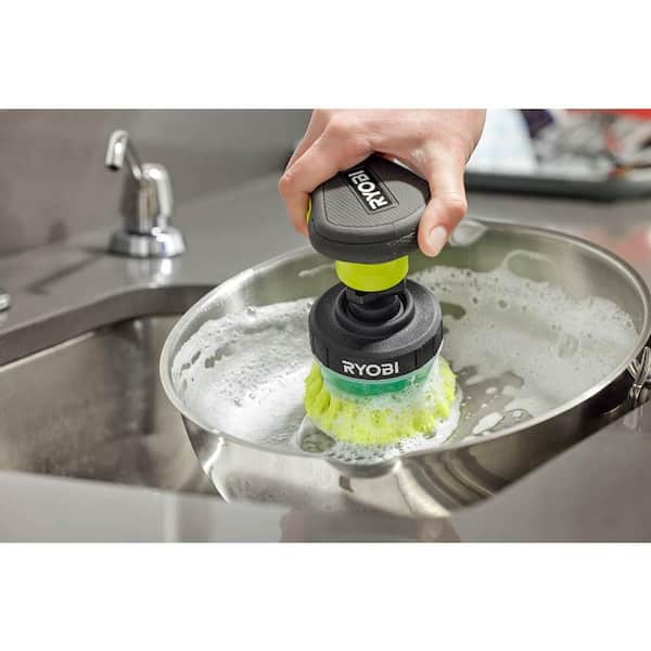 RYOBI Soap Dispensing Brush with Hex Shank Compatibility A95SDB1