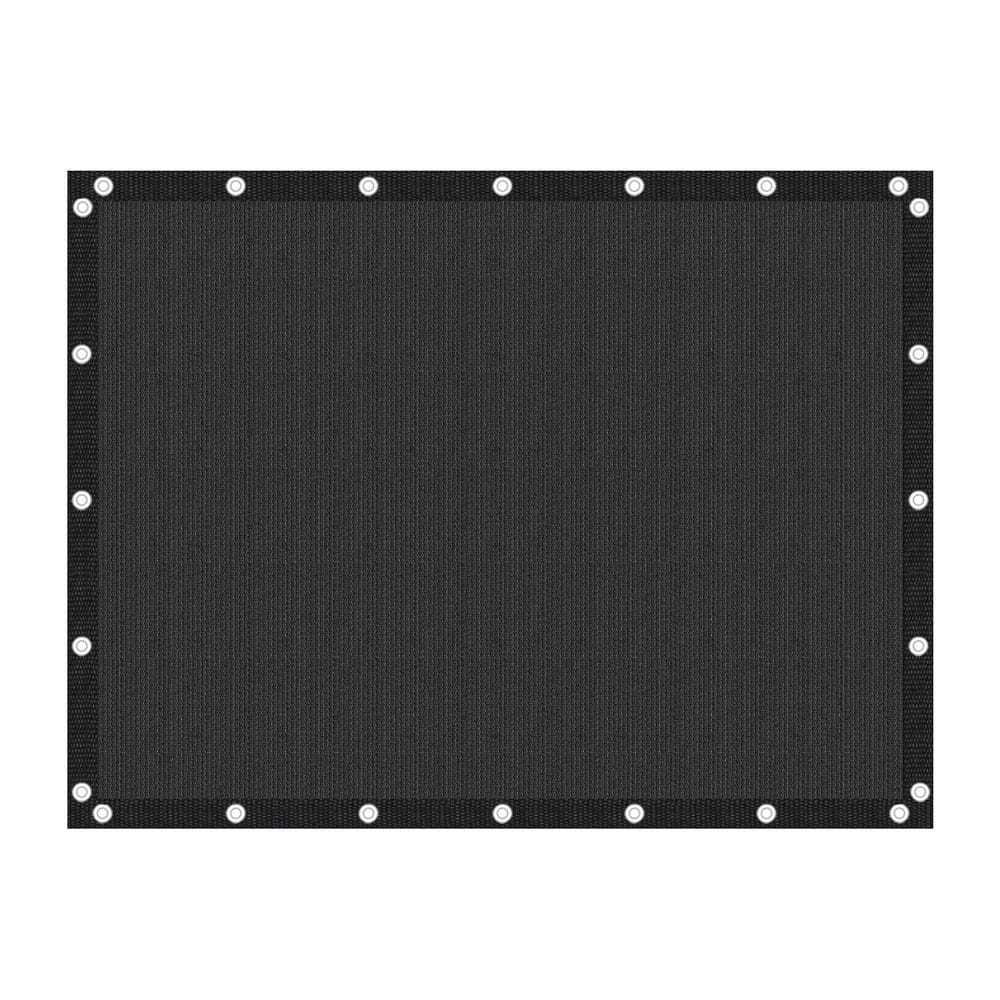 8 ft. x 12 ft. Fabric Sun Shade Cloth Privacy Screen with Grommets for Patio Garden Pergola, Black price history on PriceWatchPro