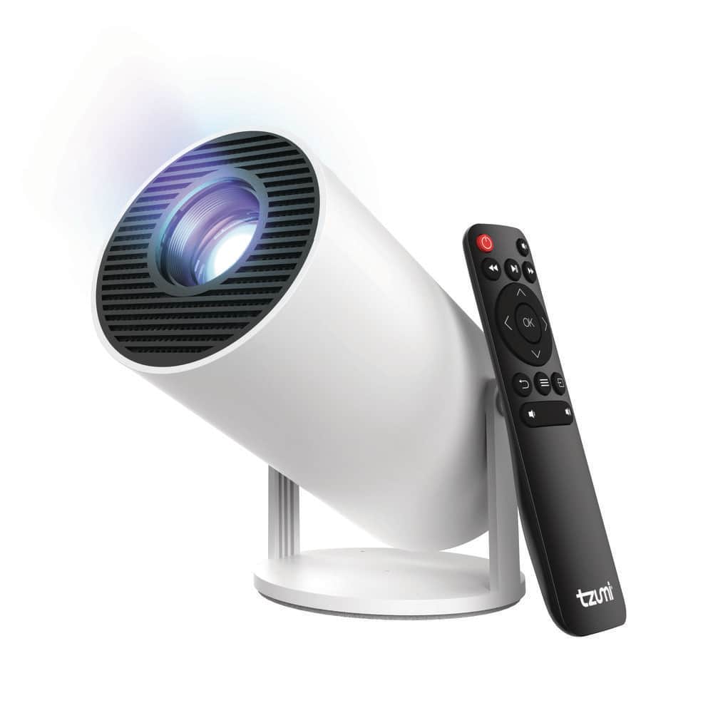 Tzumi 1280 x 720 HD Movie Projector with Stand 360 Lumens 30469HD