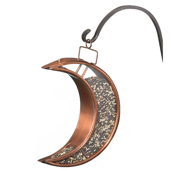 Good Directions Over The Moon Copper Bird Feeder