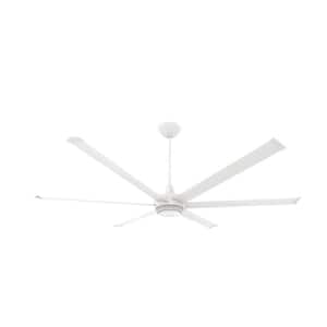 es6,84" Indoor, White, Smart Ceiling Fan, with LED Light Kit and Chromatic Uplight, Motion Detection, and Voice Control