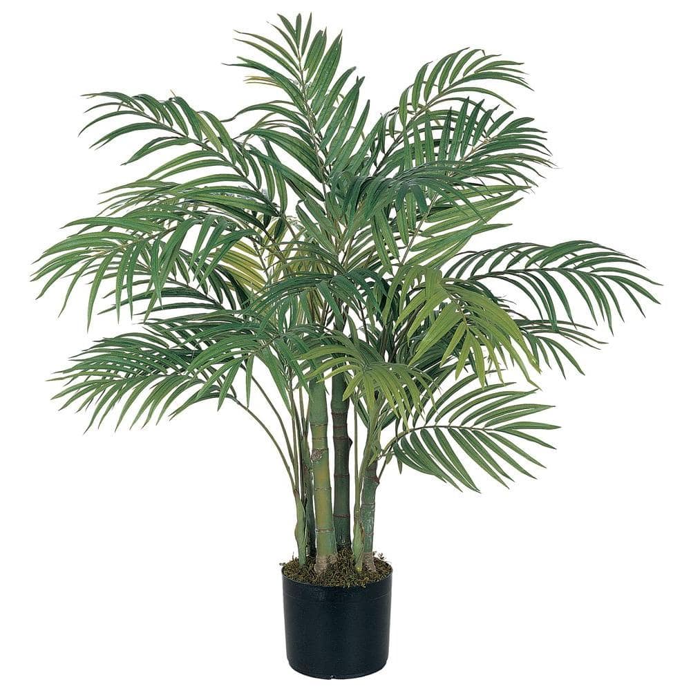 Briful Artificial Areca Palm Tree Plant 3.6 Feet Fake Plant Tree with 10 Trunks Faux Tree Faux Tropical Dypsis Lutescens Plants in Pot for Indoor Outdoor Home Decoration Housewarming Gift 