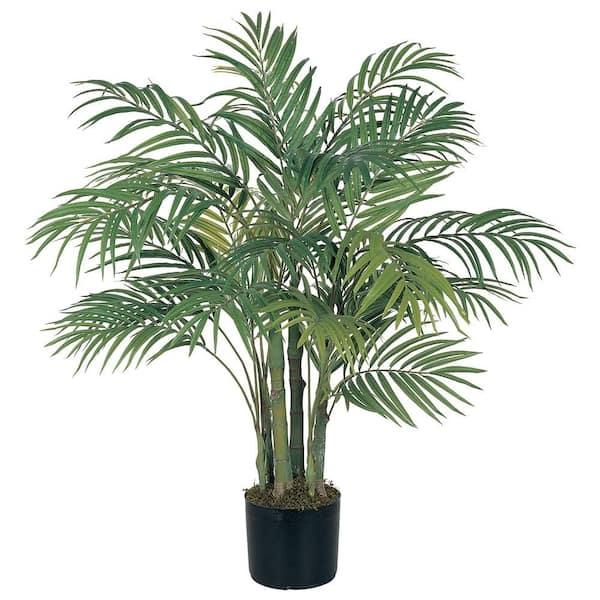 Nearly Natural 3 ft. Artificial Areca Silk Palm Tree