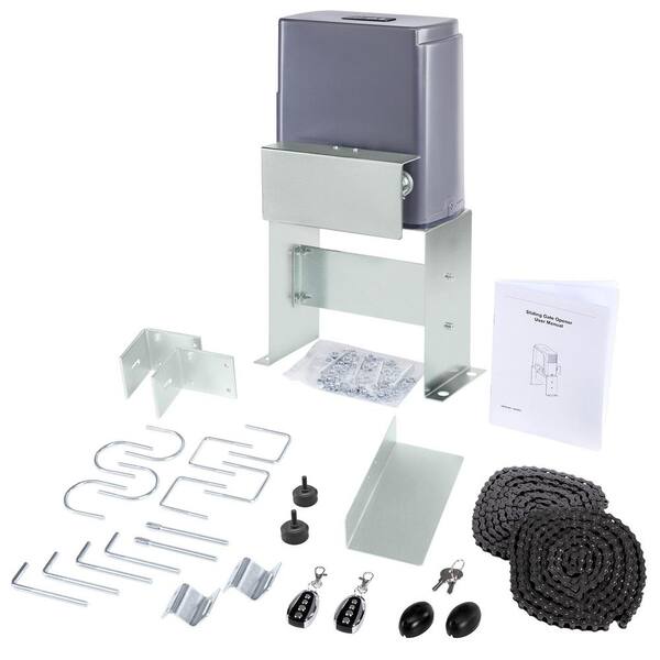 DOORADO 280-Watt Sliding Automatic Gate Opener Kit for 1800 lbs. 40 ft. Doors with 2 Remote Controls 2 Infrared Sensors