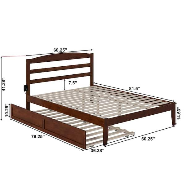 Queen trundle deals bed frame