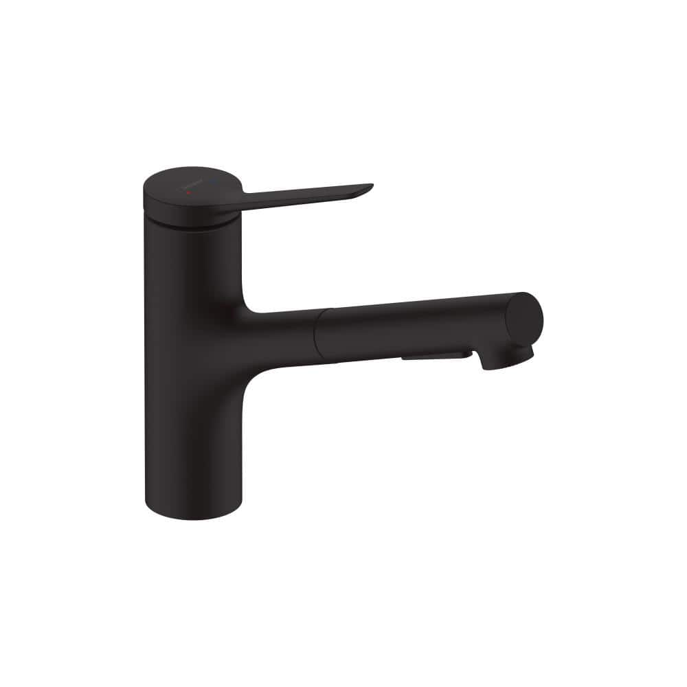 Hansgrohe Zesis Pull Out Sprayer Kitchen Faucet in Matte Black