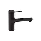 NERO Hansgrohe Zesis Pull Out Sprayer Kitchen Faucet in Matte Black