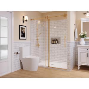 1-Piece 0.8/1.2 GPF Dual Flush 17 in. ADA Height Elongated Toilet in White 12 in. Rough in Map 1000g, Seat Included