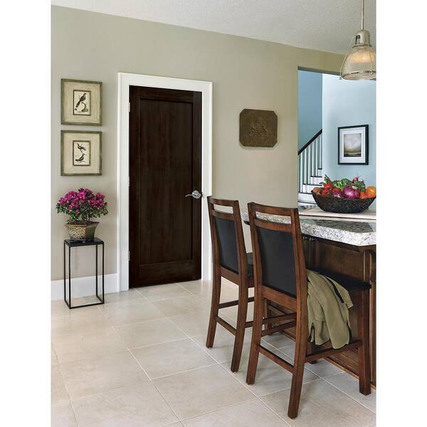 JELD-WEN 32 in. x 80 in. Madison Espresso Stain Right-Hand Solid