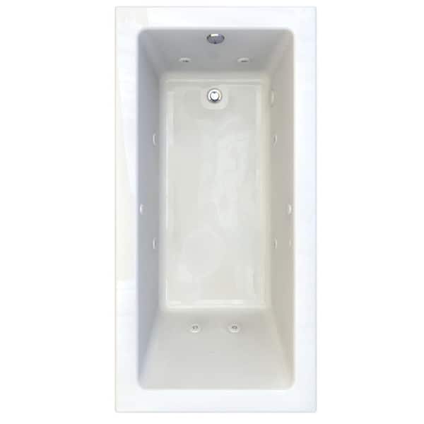 American Standard Studio EverClean 6 ft. x 36 in. Whirlpool Tub with 4 in. Edge Profile in White