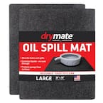 Drymate Oil Spill Mat, Premium Absorbent Pad Contains Liquids Reusable/Durable