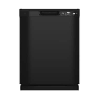 24 in. Built-In Tall Tub Front Control Black Dishwasher with 58 dBA, ENERGY STAR