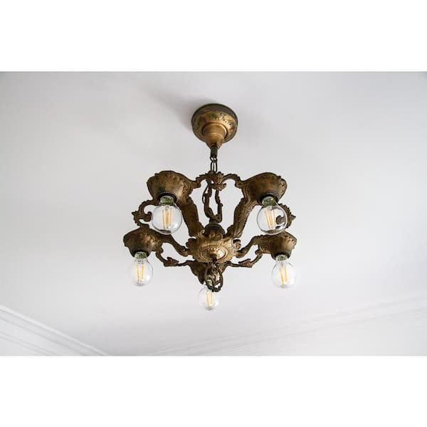 60-Watt Equivalent A15 Dimmable Clear Glass Decorative Filament LED Vintage Edison Light Bulb Daylight (3-Pack)