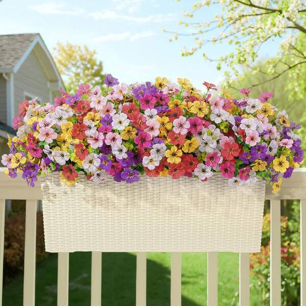 13.8 in. Indoor/Outdoor Six Types Multi-Colored Artificial Daisy