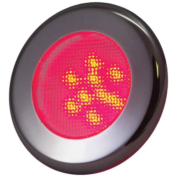 T-H Marine Recessed LED Puck Light - Red
