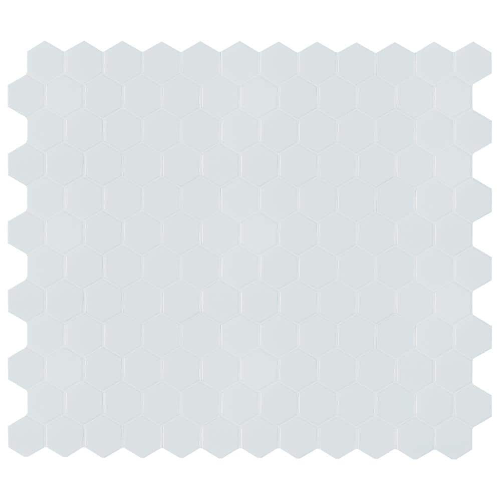 MSI Domino White Hexagon 12 in. x 12 in. Matte Porcelain Floor and Wall Tile (0.81 sq. ft./Each) NHDWHI2X2HEX - The Home Depot