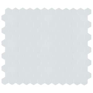 Domino White Hexagon 12 in. x 12 in. Matte Porcelain Floor and Wall Tile (0.81 sq. ft./Each)