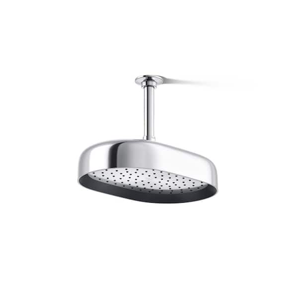 KOHLER Statement 1-Spray Patterns with 2.5 GPM 10 in. Wall Mount Fixed Shower Head in Polished Chrome