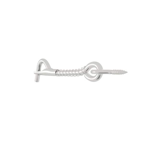 Everbilt Stainless Steel 3 in. Positive Lock Gate Hook and Eye 817131 - The  Home Depot