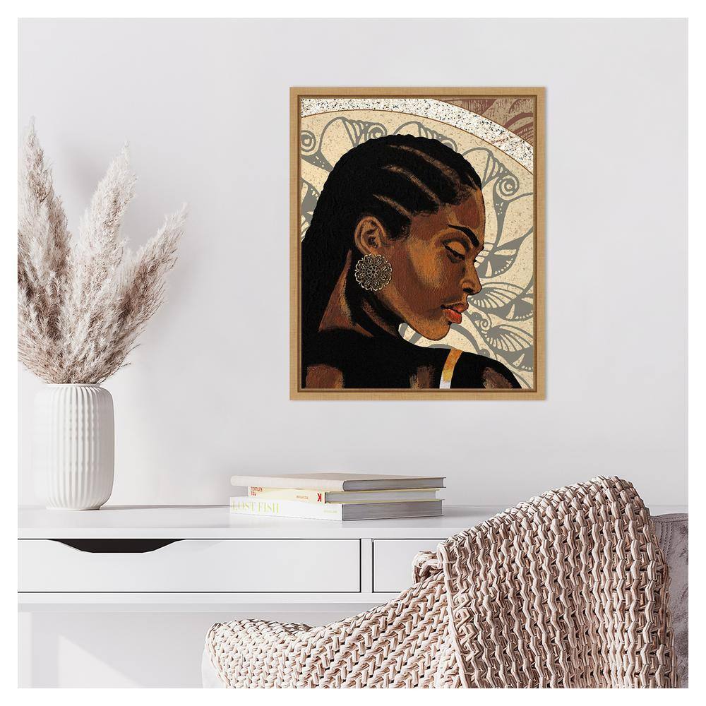 Expressions II by Alonzo Saunders Brown Floater Frame Canvas Print