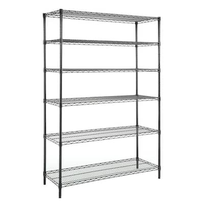 Nsf Certified Wire 6 Tiers, Commercial Grade Shelving Nsf Certified 6 Tier Storage Rack