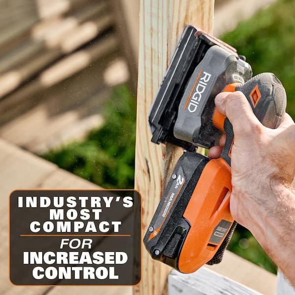 RIDGID 18V SubCompact Brushless Cordless 1/4 Sheet Sander (Tool
