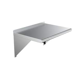 24 in. x 24 in. Stainless Steel Wall Shelf Kitchen, Restaurant, Garage, Laundry, Utility Room Metal Shelf with Brackets