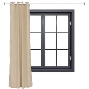 Indoor/Outdoor Curtain Panel with Grommet Top - 52 x 120 in (1.32 x 3 m) - Beige