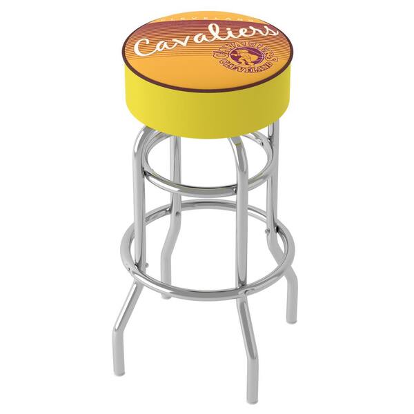 Cleveland Cavaliers Hardwood Classics 31 in. Yellow Backless Metal Bar