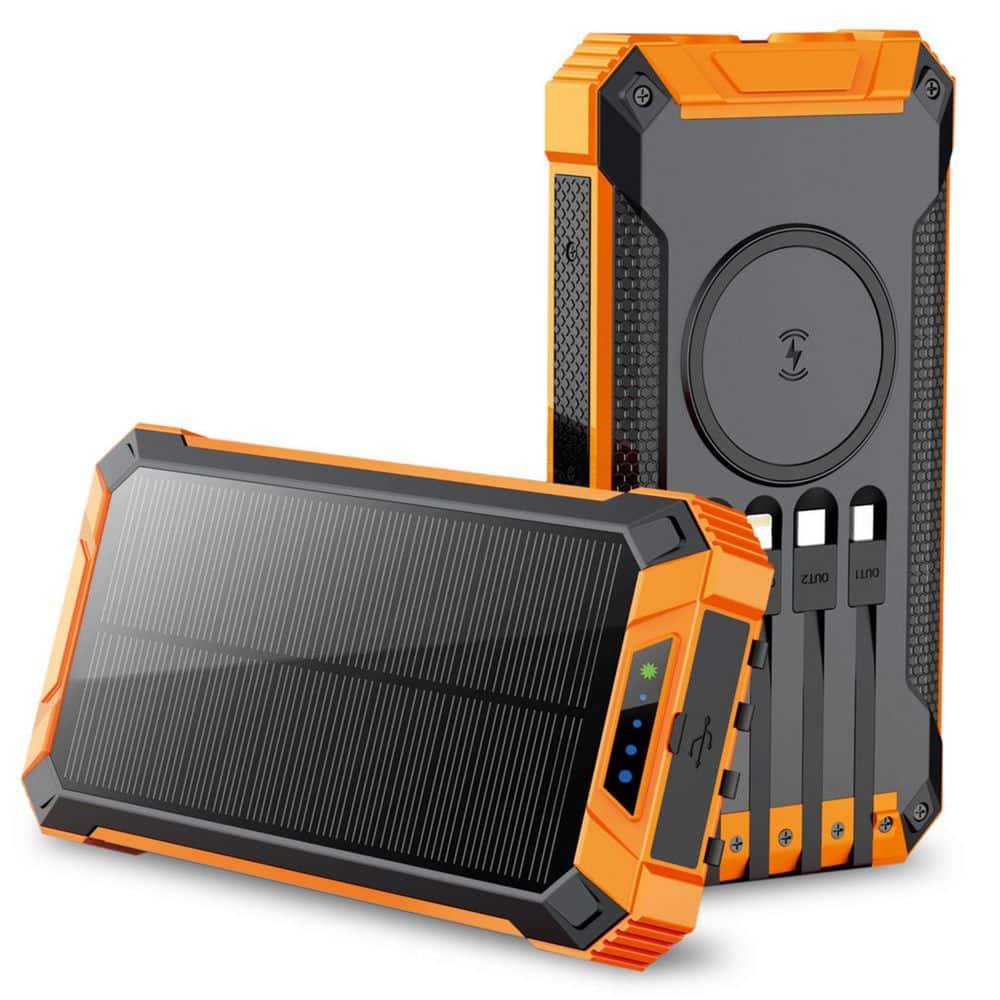 ZL808-OR 20,000mah Power Bank-Convenient 4 Built-In Cables, Orange price history on PriceWatchPro