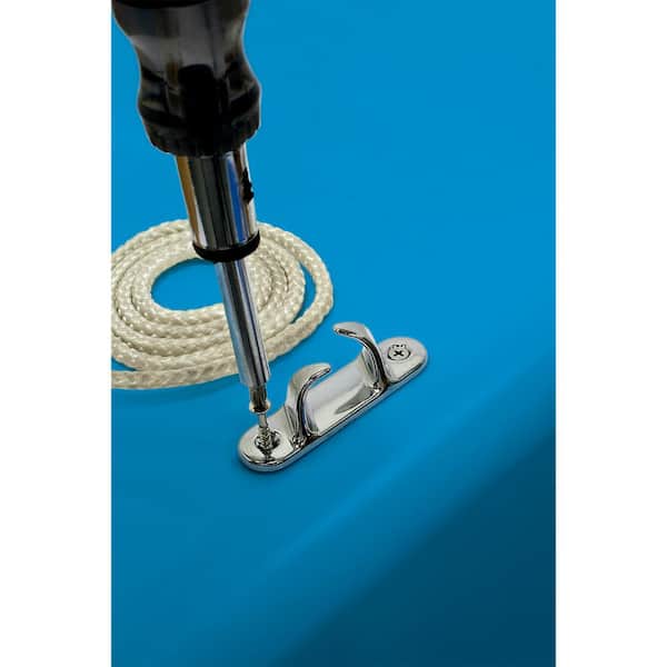 #8 x 1 in. #2 Phillips Drive, Flat Head, Type 316 Stainless Steel Marine Screw (20-Pack)