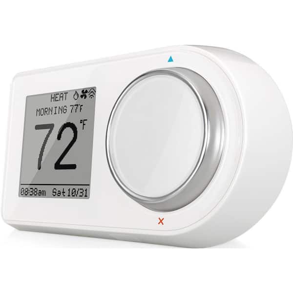 Lux Geo 7 Day Wi Fi Programmable Thermostat In White Geo Wh 003 The Home Depot