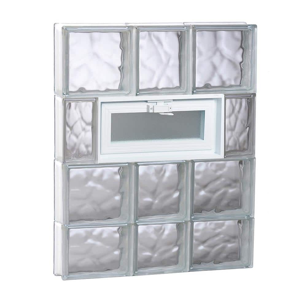 Clearly Secure 21.25 in. x 29 in. x 3.125 in. Frameless Wave Pattern