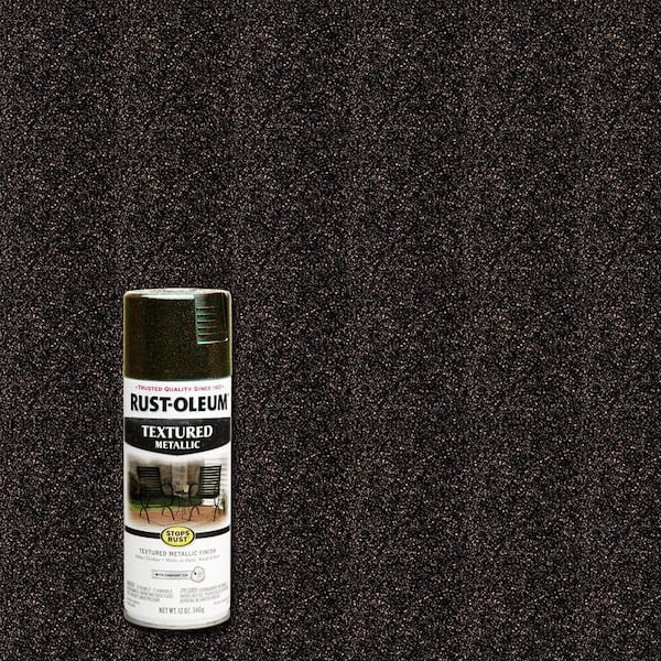 Rust-Oleum Stops Rust 12 oz. Textured Metallic Mystic Brown Protective Spray Paint