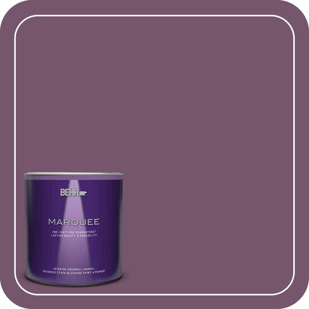 BEHR MARQUEE 1 qt. #PMD-87 Exotic Orchid Eggshell Enamel Interior Paint ...