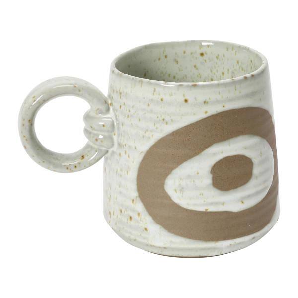 10 oz. Stoneware Mug, Cream Color Speckled - Cloz to Home