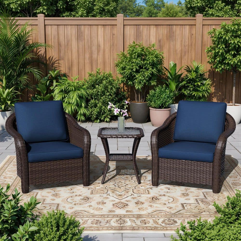 4-Piece Wicker Outdoor Patio Conversation Seating Sofa Set with Swivel Chairs and Beige Cushions price history on PriceWatchPro