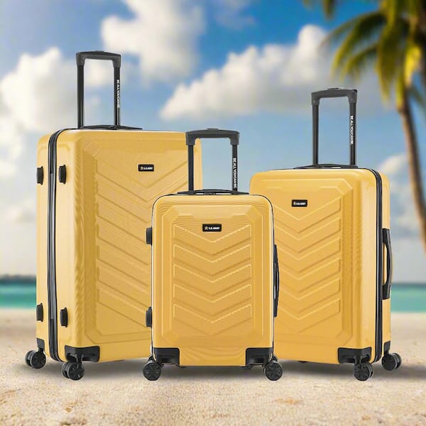 U.S. Army FOX 3-Piece Luggage Set 20”/24”/28” Mustard