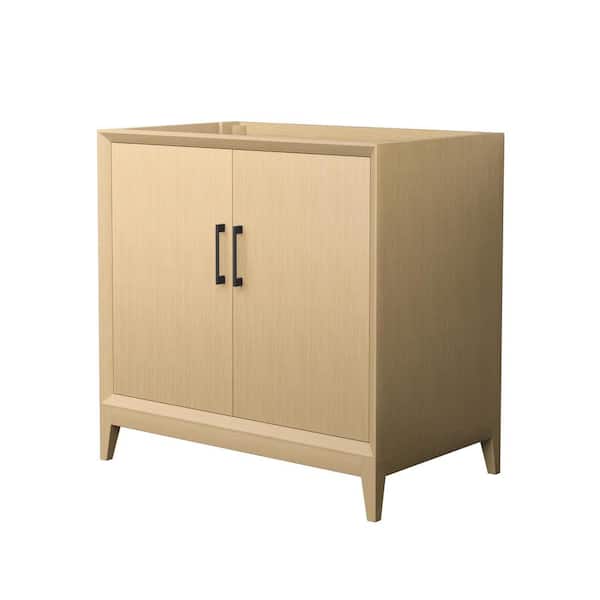 Janna 35.25 in. Bath Vanity Cabinet Without Top in White Oak Assembled