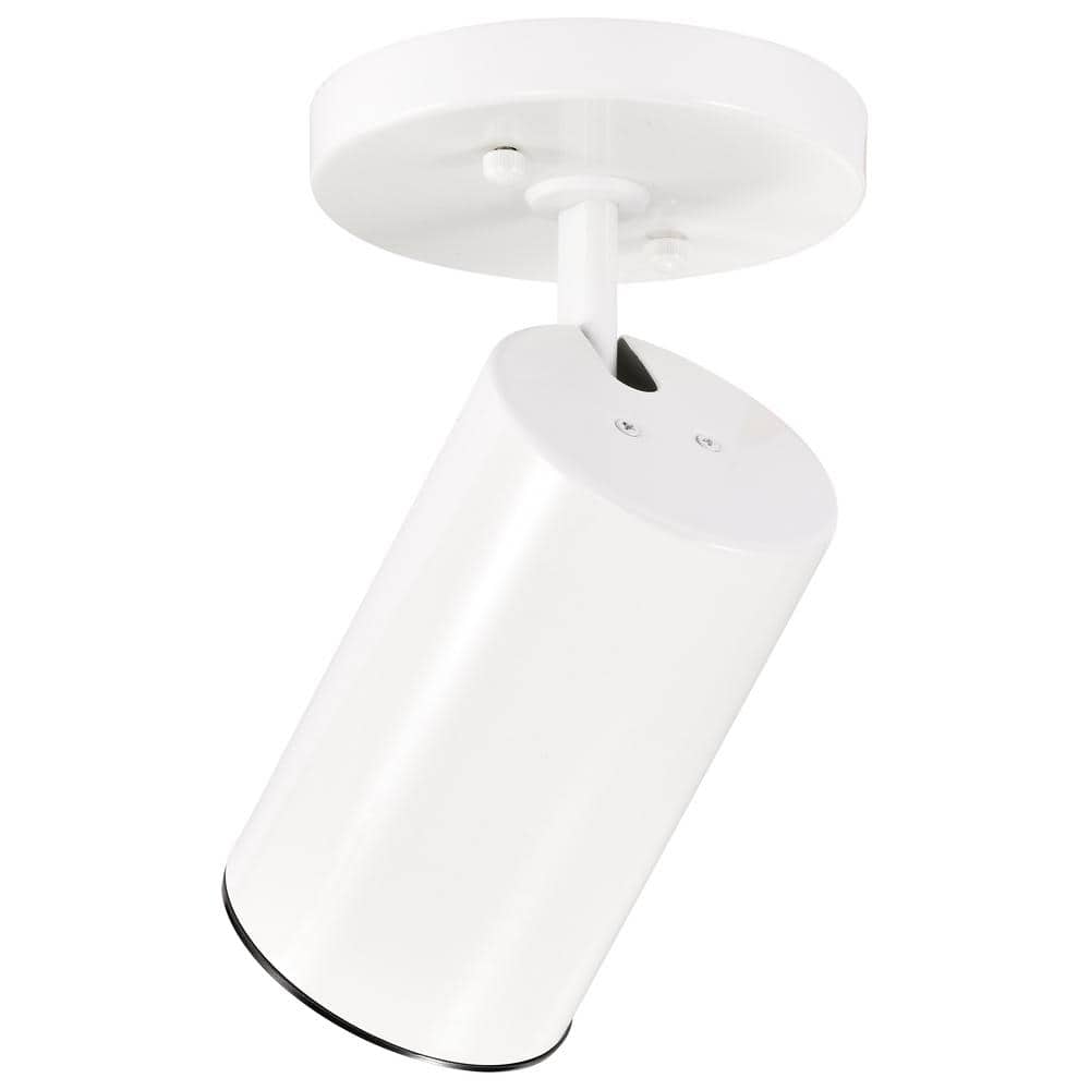 Transitional White Glass 8.5" Flush Mount Ceiling Fixture