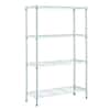 HDX 4-Tier Steel Wire Shelving Unit in Chrome (36 in. W x 54 in. H x 14 ...