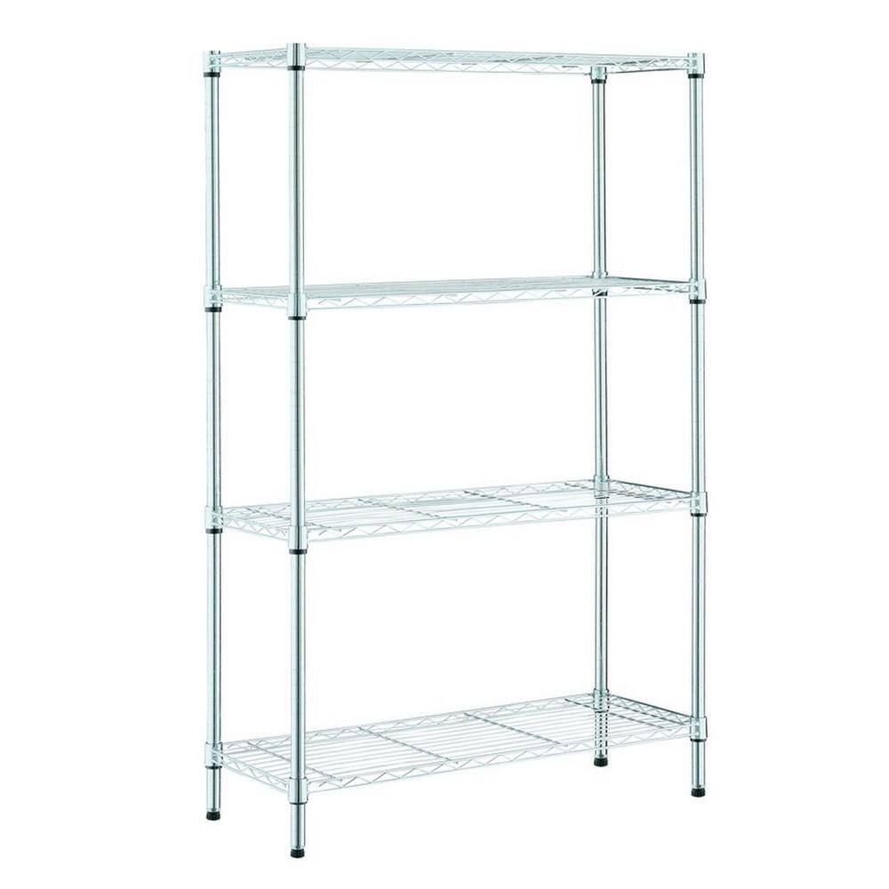 thumbnail image 2 of Commercial Chrome Wire Wall Shelf - 14" X 36", NSF Listed For Kitchen, Restaurant, Or Workshop Storage 2 of 12
