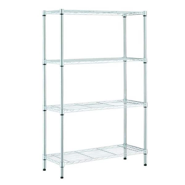 mount-it! Stainless Steel 5-tier Metal Garage Storage Shelving Unit with  Wheels 24 in. x 74.25 in. x 18 in. MI-7862 - The Home Depot